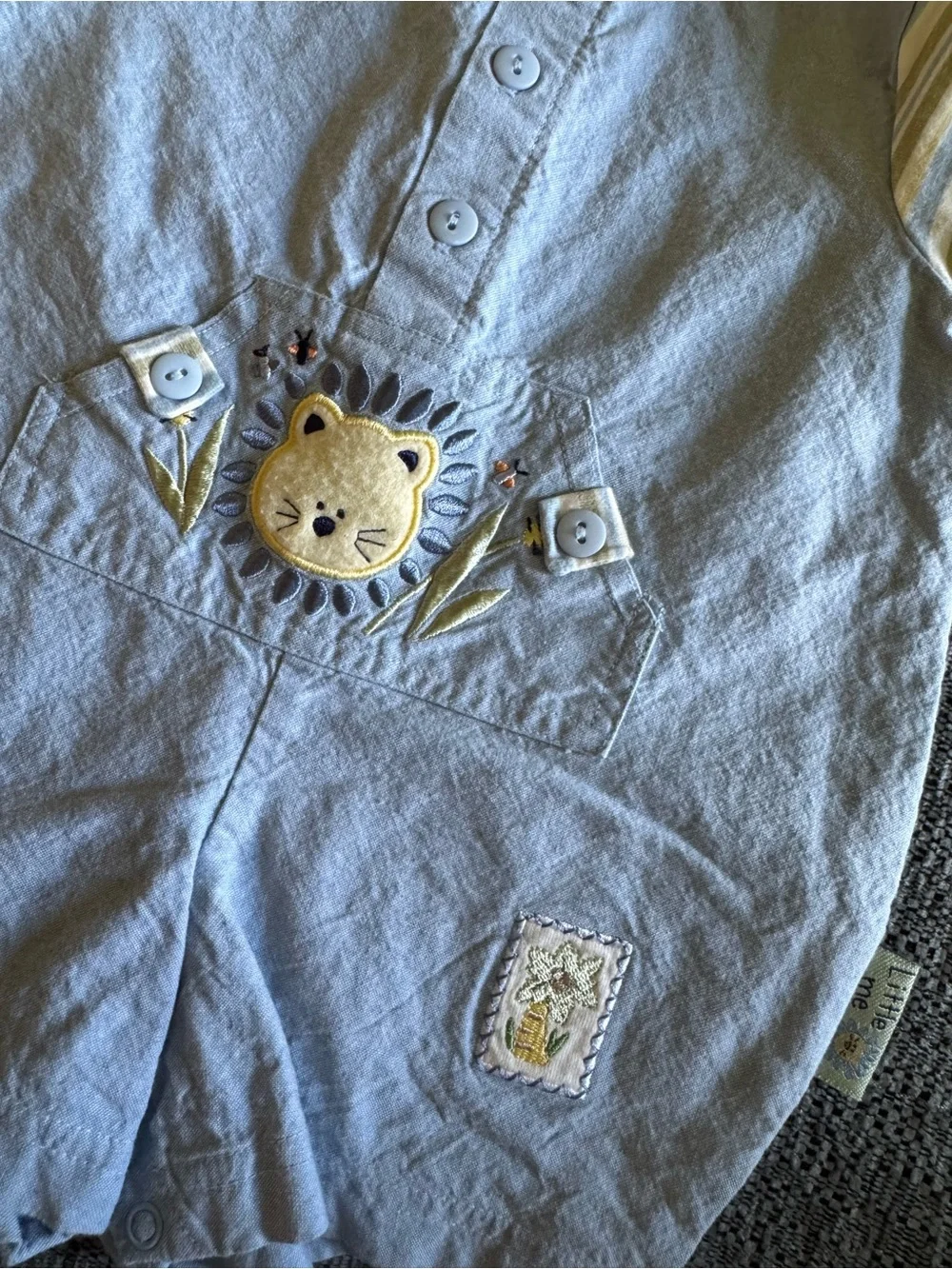 baby boy vintage embroidered one pieces bundle, footie pjs, overalls, rompers